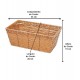Cesto 33cm por 25cm Rattan Sintético Retangular Claro Grande Multiuso
